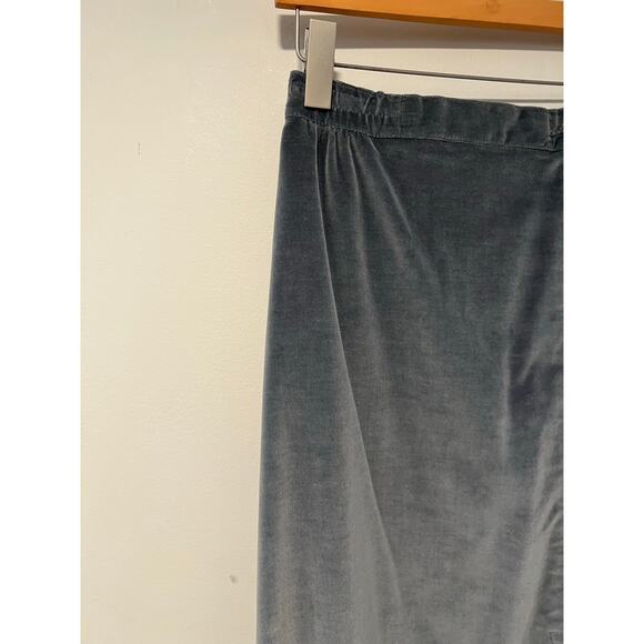 Vintage A-line Velour Skirt Steel Blue Size Small JL - Picture 5 of 9